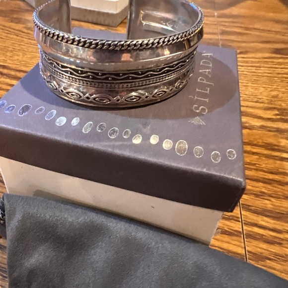 Silver Silpada retired .925 Sterling cuff bracelet - Picture 2 of 6